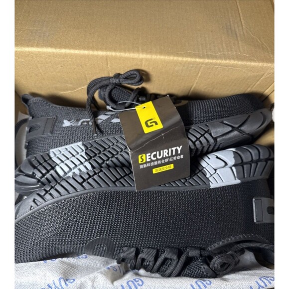GUYISA Security Safety Work Shoes Steel Toed, Black, M 8.5, C 260 main image 4
